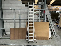 3 delige alu schuifladder - afbeelding 1 van  3