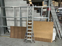 3 delige alu schuifladder - afbeelding 3 van  3