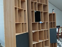 3-delige boekenkast eikdecor met verlichting - afbeelding 1 van  8