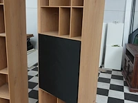 3-delige boekenkast eikdecor met verlichting - afbeelding 5 van  8