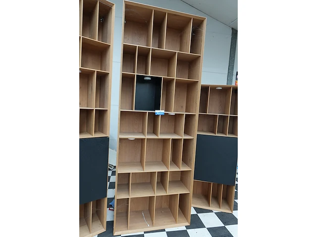 3-delige boekenkast eikdecor met verlichting - afbeelding 8 van  8