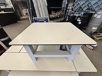 3 delige demonstratietafel - afbeelding 3 van  4