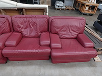 3-delige lederen salon - afbeelding 3 van  3