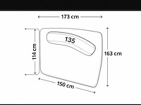 3-delige luxe sofa model bongo in beige uitvoering - afbeelding 5 van  6