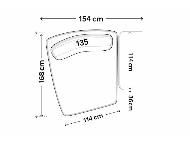 3-delige luxe sofa model bongo in beige uitvoering - afbeelding 6 van  6