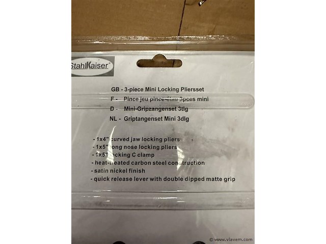 3 delige mini lastangen set - afbeelding 2 van  2