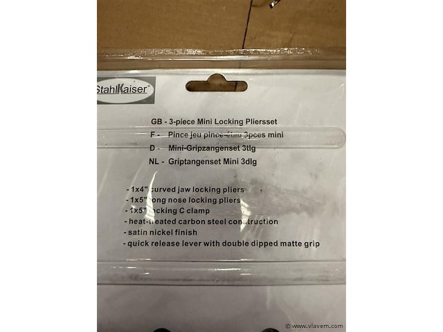 3 delige mini lastangen set - afbeelding 2 van  2
