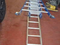 3-delige schuifladder 12 treden, alu ladder 16 treden , alu ladder 18 treden (18,19) - afbeelding 1 van  8