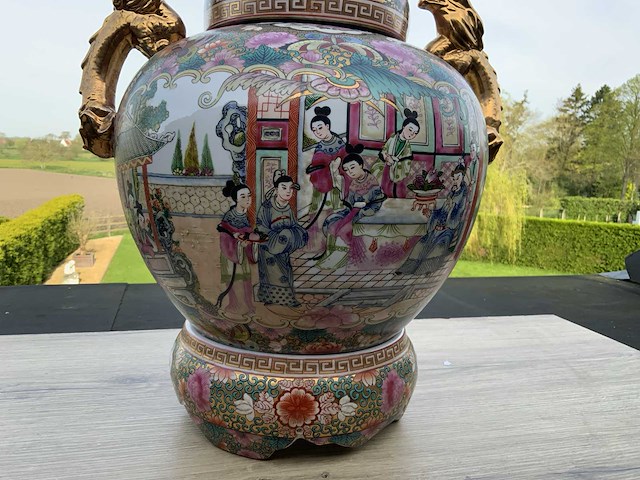 3-delige set chinees porselein h45cm - afbeelding 3 van  5