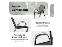 3-delige tuinset 2 fauteuils - afbeelding 2 van  2