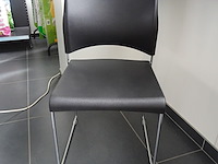 3-delige vergadertafel + 8x stapelbare stoel sting - afbeelding 2 van  6