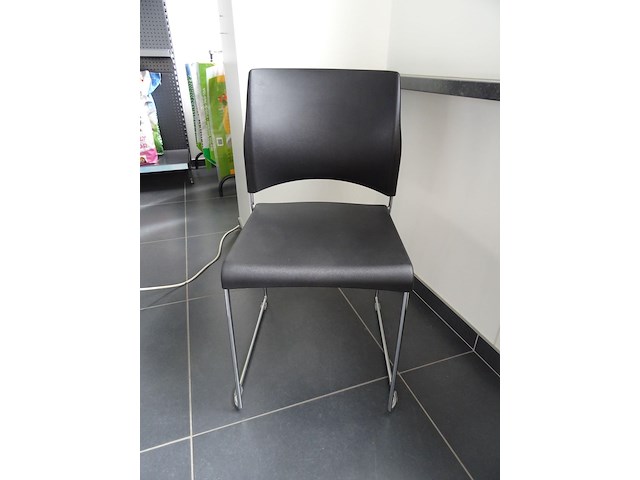 3-delige vergadertafel + 8x stapelbare stoel sting - afbeelding 2 van  6