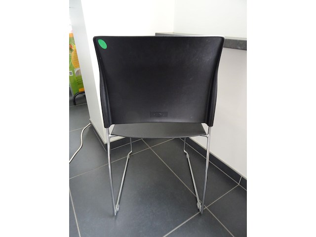 3-delige vergadertafel + 8x stapelbare stoel sting - afbeelding 4 van  6