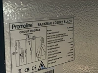 3-deurs drankenkoeler promoline - afbeelding 3 van  5