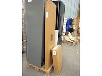 3-deurs melamine tv-meubel met witte afwerking en led-verlichting - afbeelding 9 van  9