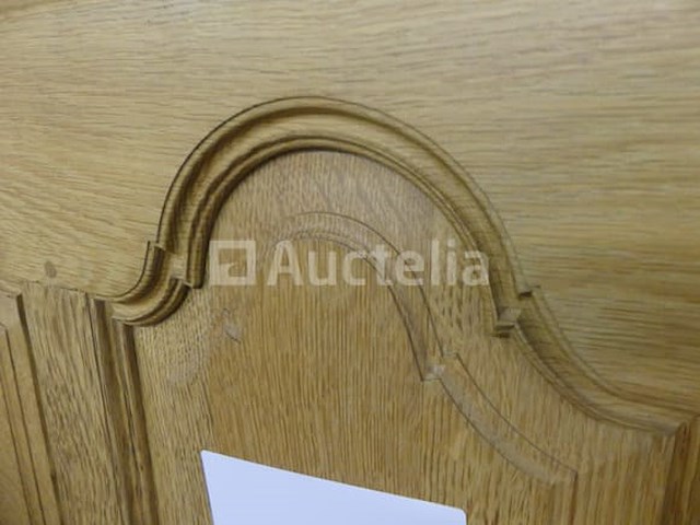 3-deurs tv-meubel van massief eikenhout - afbeelding 3 van  4