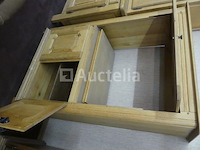 3-deurs tv-meubel van massief eikenhout - afbeelding 4 van  4