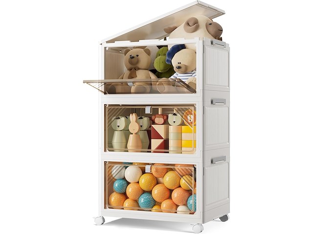 3 dieren-opbergdozen met deksel - afbeelding 1 van  6