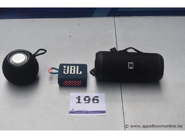 3 div bluetooth speakers wo jbl, zonder kabels, werking niet gekend - afbeelding 1 van  3