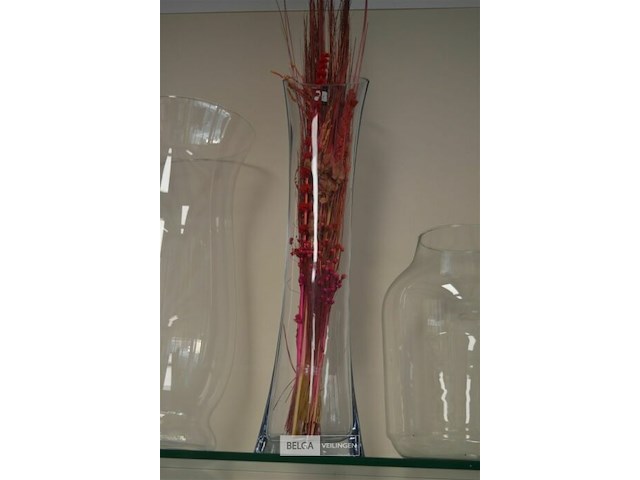 3 div glazen vazen h= 60 ,50 en 35 cm - afbeelding 4 van  5