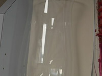 3 div glazen vazen h= 60 ,50 en 35 cm - afbeelding 5 van  5