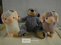 3 div soorten knuffels - afbeelding 1 van  3