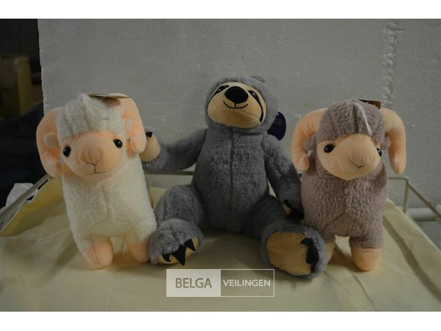 3 div soorten knuffels - afbeelding 1 van  3