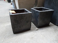 3 diverse bloempotten - afbeelding 2 van  5