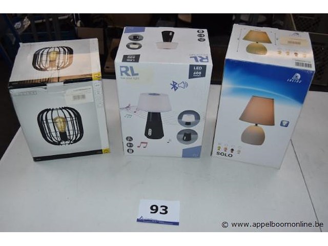 3 diverse lampen - afbeelding 1 van  4