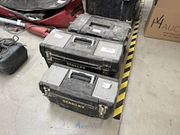 3 diverse pvc werkkoffers