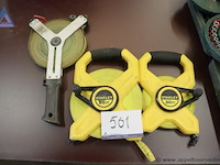 3 diverse rolmeters wo. stanley - afbeelding 1 van  1