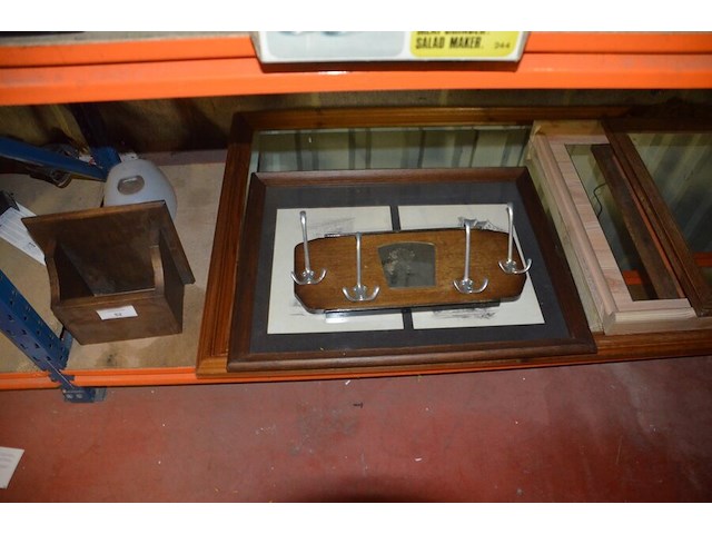 3 diverse spiegels, 2 wandversieringen, kapstok - afbeelding 2 van  5