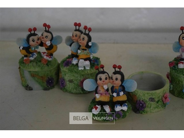 3 doosjes van 4 gedecoreerd potjes - afbeelding 2 van  5