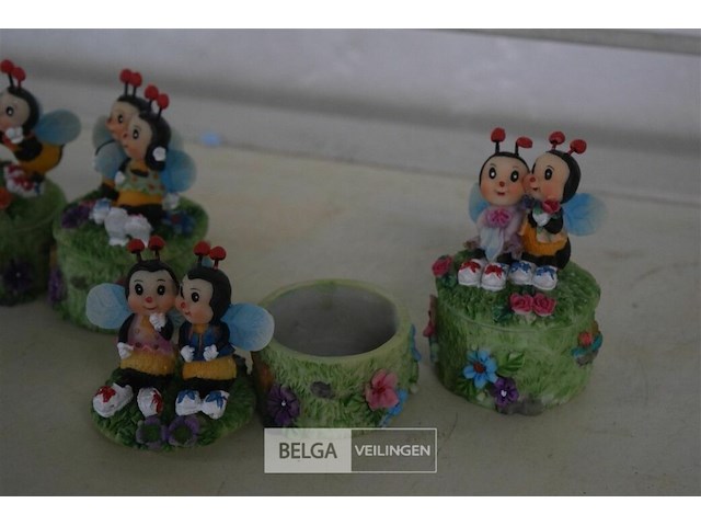 3 doosjes van 4 gedecoreerd potjes - afbeelding 4 van  5