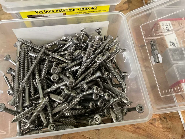 3 dozen inox terras schroeven - afbeelding 3 van  4