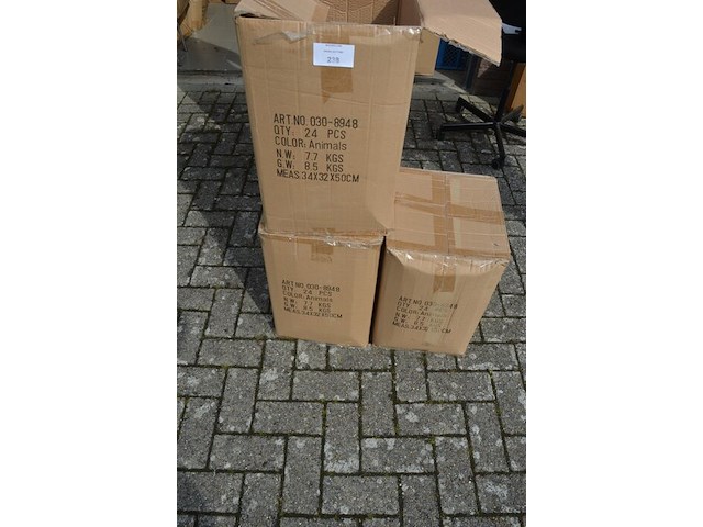 3 dozen met ca. 62 zwarte rugzakken animals - afbeelding 4 van  7