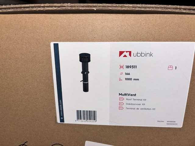 3 dozen ubbink dakdoorvoer kit d166mm - afbeelding 2 van  2