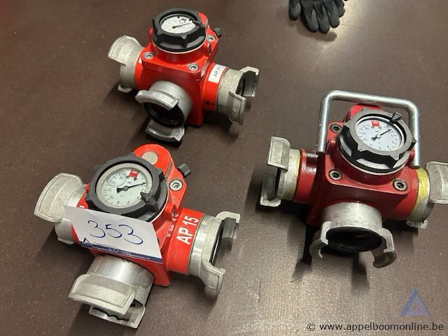 3 drukbegrenzers met manometers - afbeelding 1 van  2