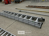 3-dubbele aluminium ladder - afbeelding 1 van  4