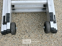 3-dubbele aluminium ladder - afbeelding 3 van  4