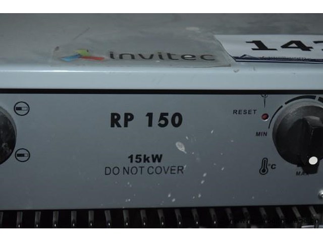 3 elektrische verwarmingselementen, wo. invitec, rp 150, 15kw, delonghi, hcm 2000, werking niet gekend - afbeelding 5 van  5