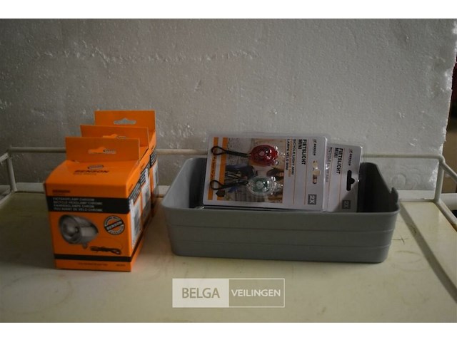 3 fietskoplamp, 3 mini fietslicht - afbeelding 1 van  4