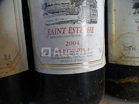 3 flessen baron de saint-estèphe 2004 - afbeelding 3 van  4