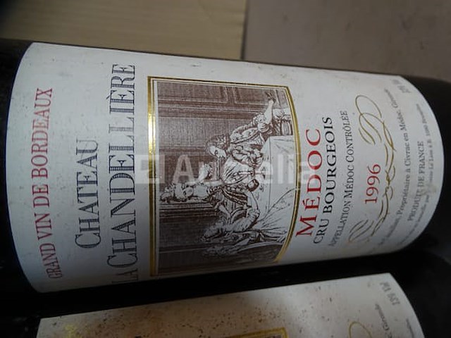 3 flessen bordeaux château la chandellière médoc 1996 - afbeelding 3 van  5