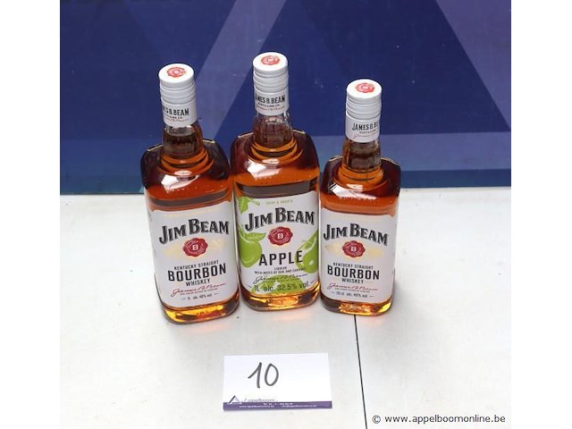 3 flessen bourbon jim beam - afbeelding 1 van  1
