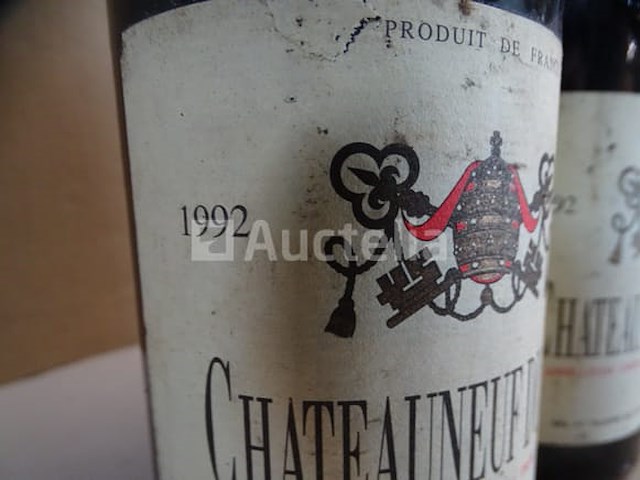 3 flessen châteauneuf-du-pape 1992 - afbeelding 1 van  4