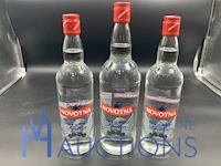 3 flessen diverse vodka
