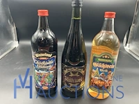 3 flessen glühwein