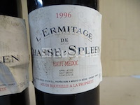 3 flessen haut-médoc l'ermitage de chasse-spleen 1996 - afbeelding 3 van  4