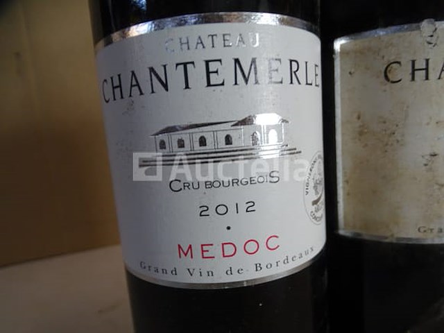 3 flessen médoc cru bourgeois château chantemerle 2012 - afbeelding 3 van  4